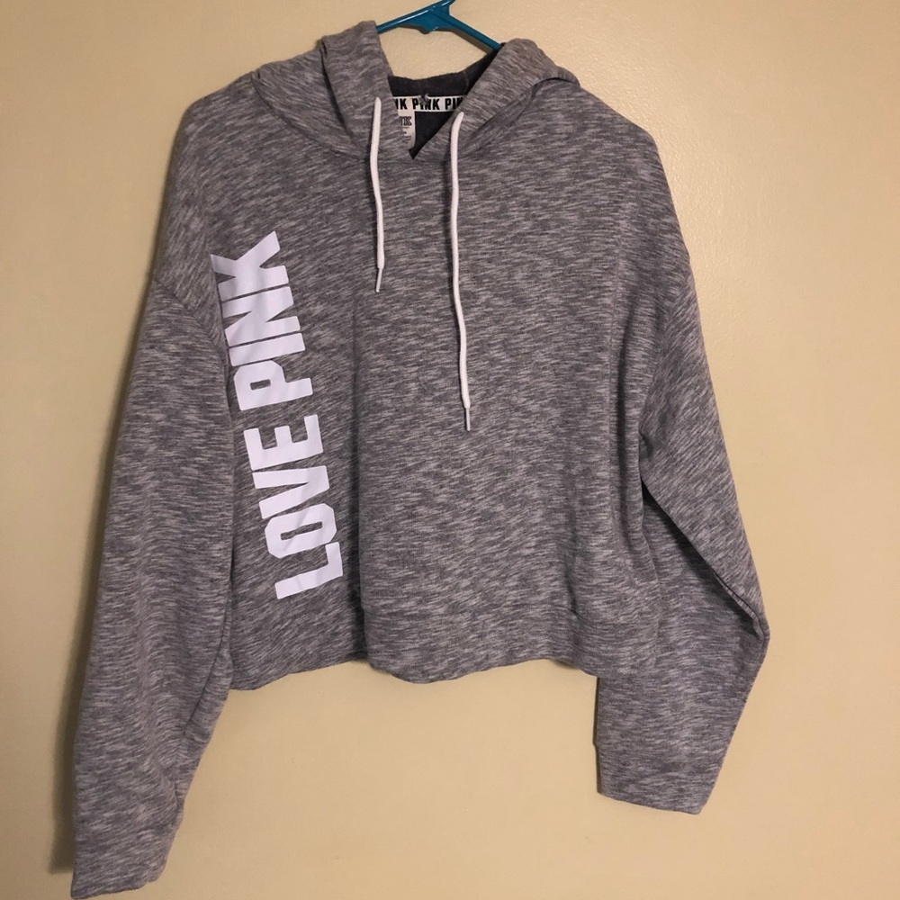 NWT Victoria Secret Pink Crop hoodie.